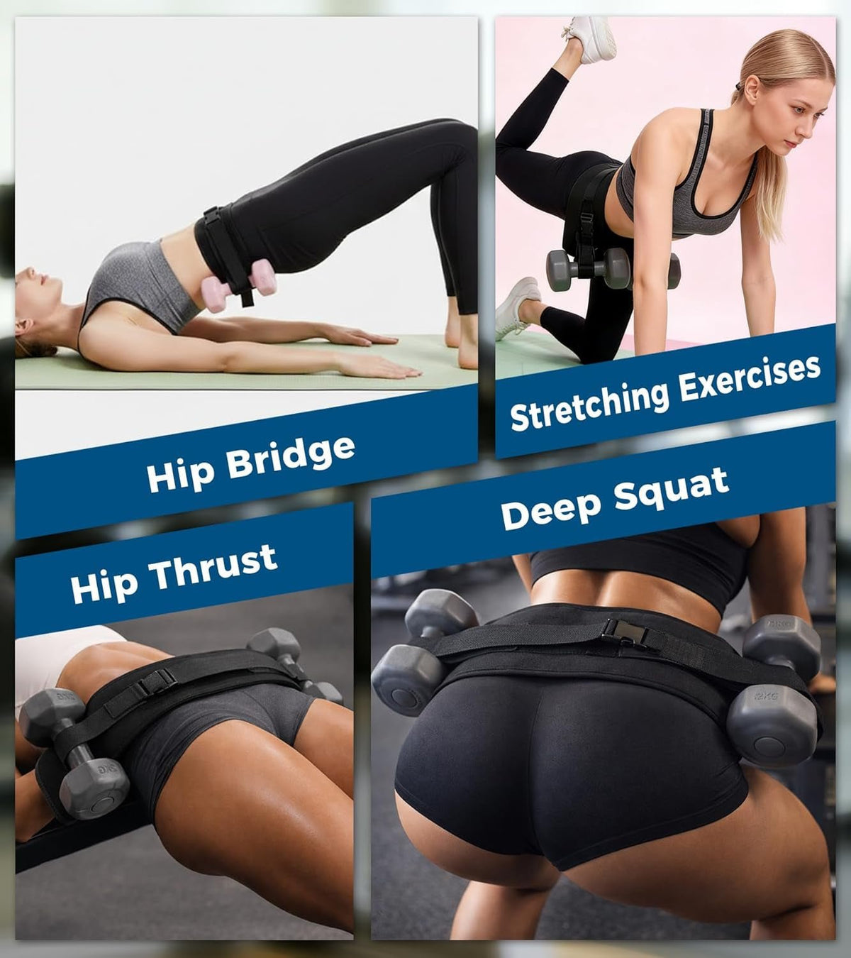Adjustable Hip Thrust Belt - My Love for Fitness