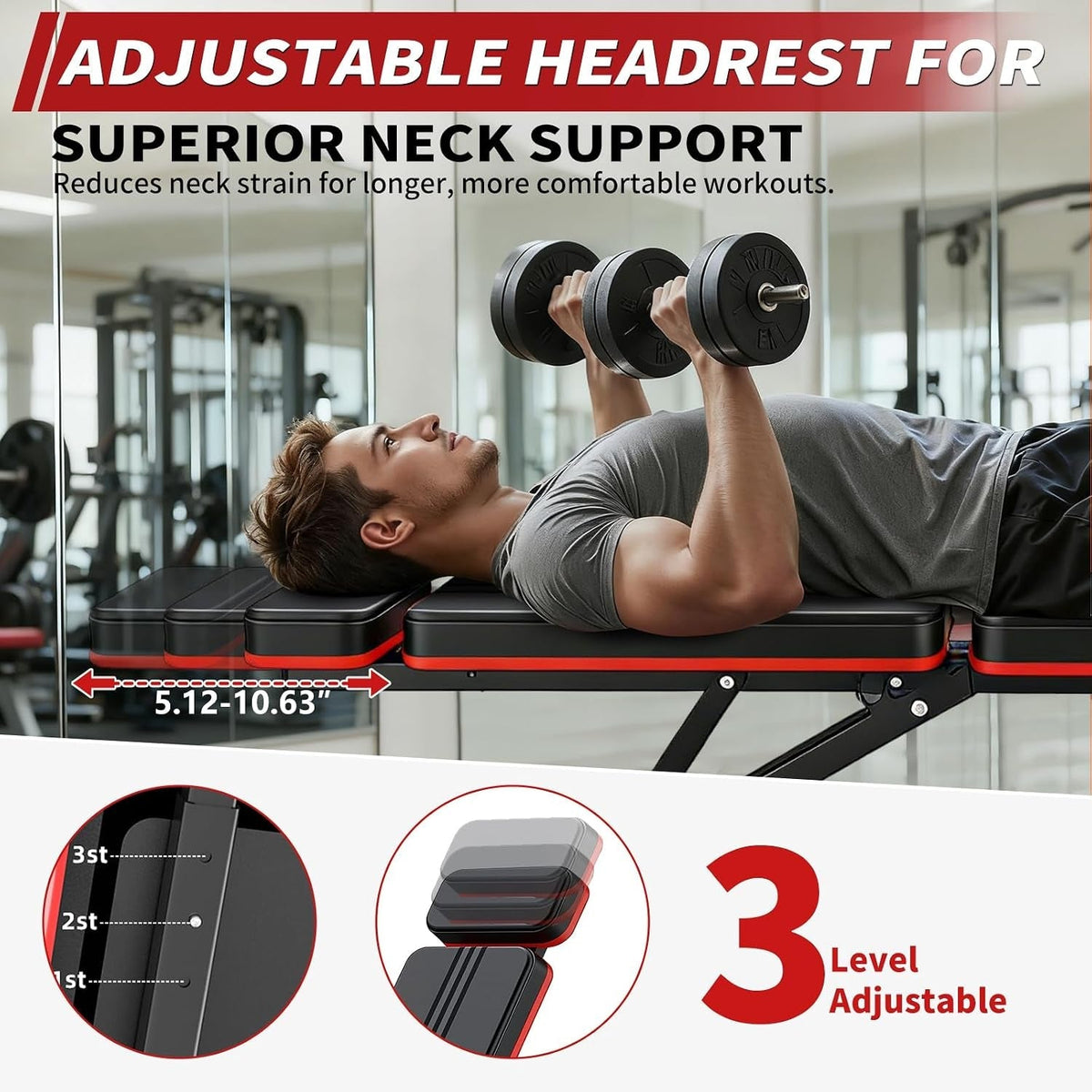 Adjustable Weight Bench, Foldable Workout Bench Press for Home Gym - My Love for Fitness
