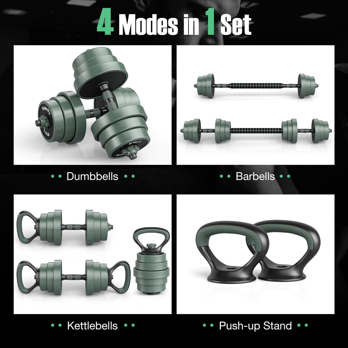 Adjustable Weight Dumbbell Set with Connector - My Love for Fitness