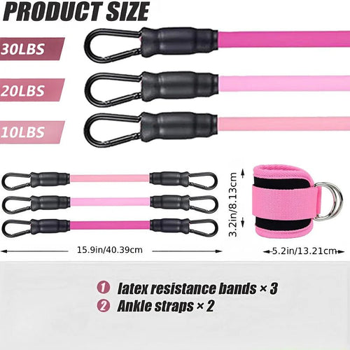 Ankle Straps Resistance Band Set - My Love for Fitness