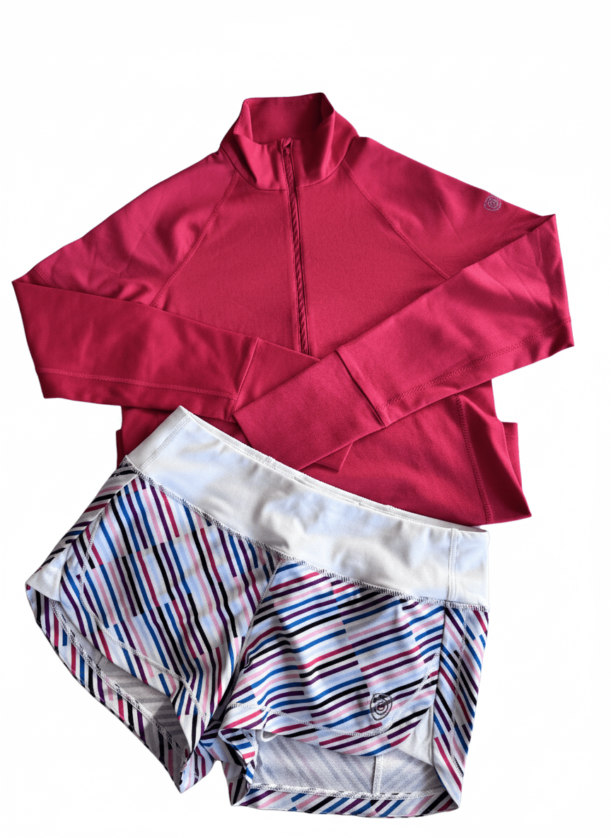Foudy Mid-Weight Long Sleeve ½ Zip Top - My Love for Fitness