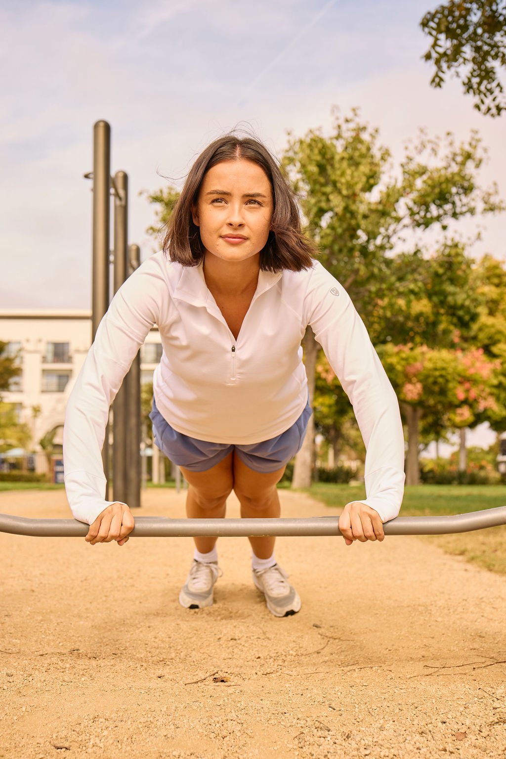 Foudy Mid-Weight Long Sleeve ½ Zip Top - My Love for Fitness