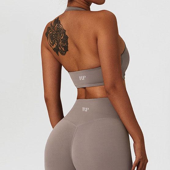 Halter Ruched Bra - My Love for Fitness