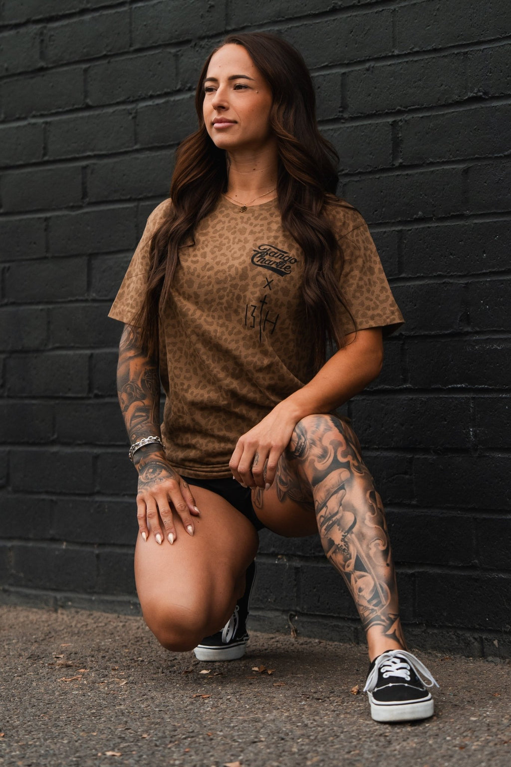 Lift Heavy. Pray Hard. Chestnut Leopard Unisex Tee - My Love for Fitness