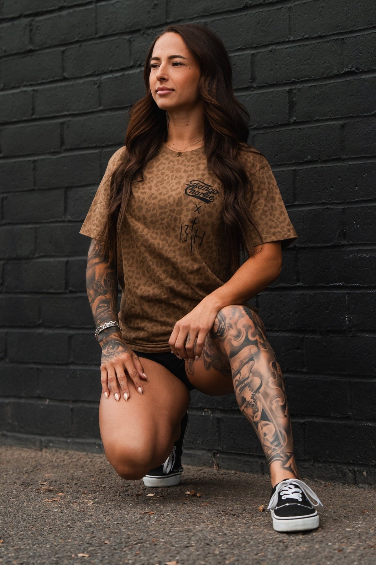 Lift Heavy. Pray Hard. Chestnut Leopard Unisex Tee - My Love for Fitness