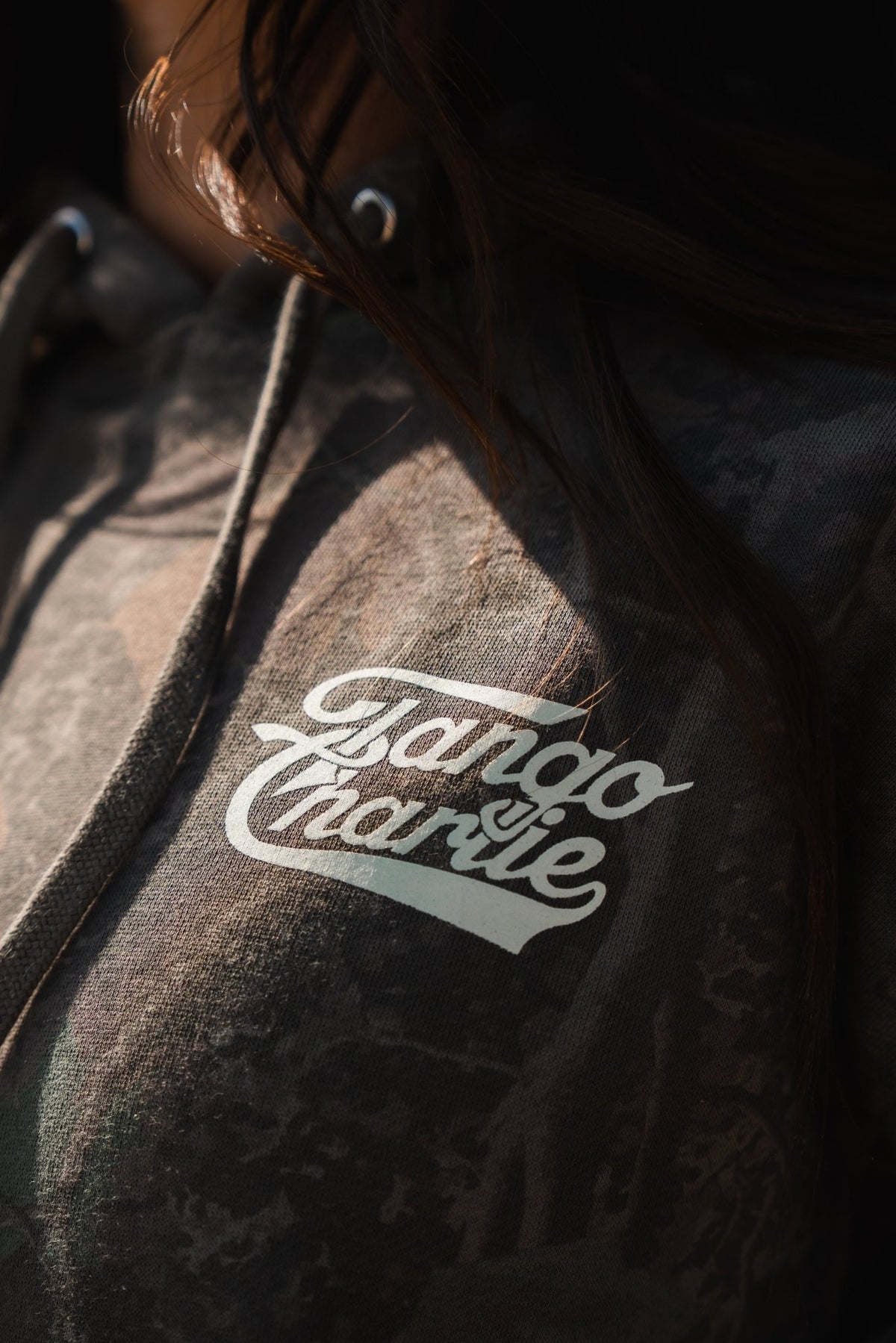Lift Heavy. Trust God. Darkwood Camo Hoodie - My Love for Fitness