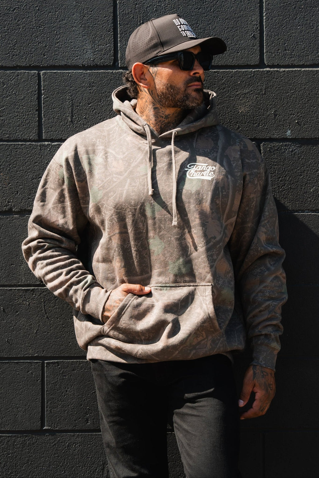 Lift Heavy. Trust God. Darkwood Camo Hoodie - My Love for Fitness