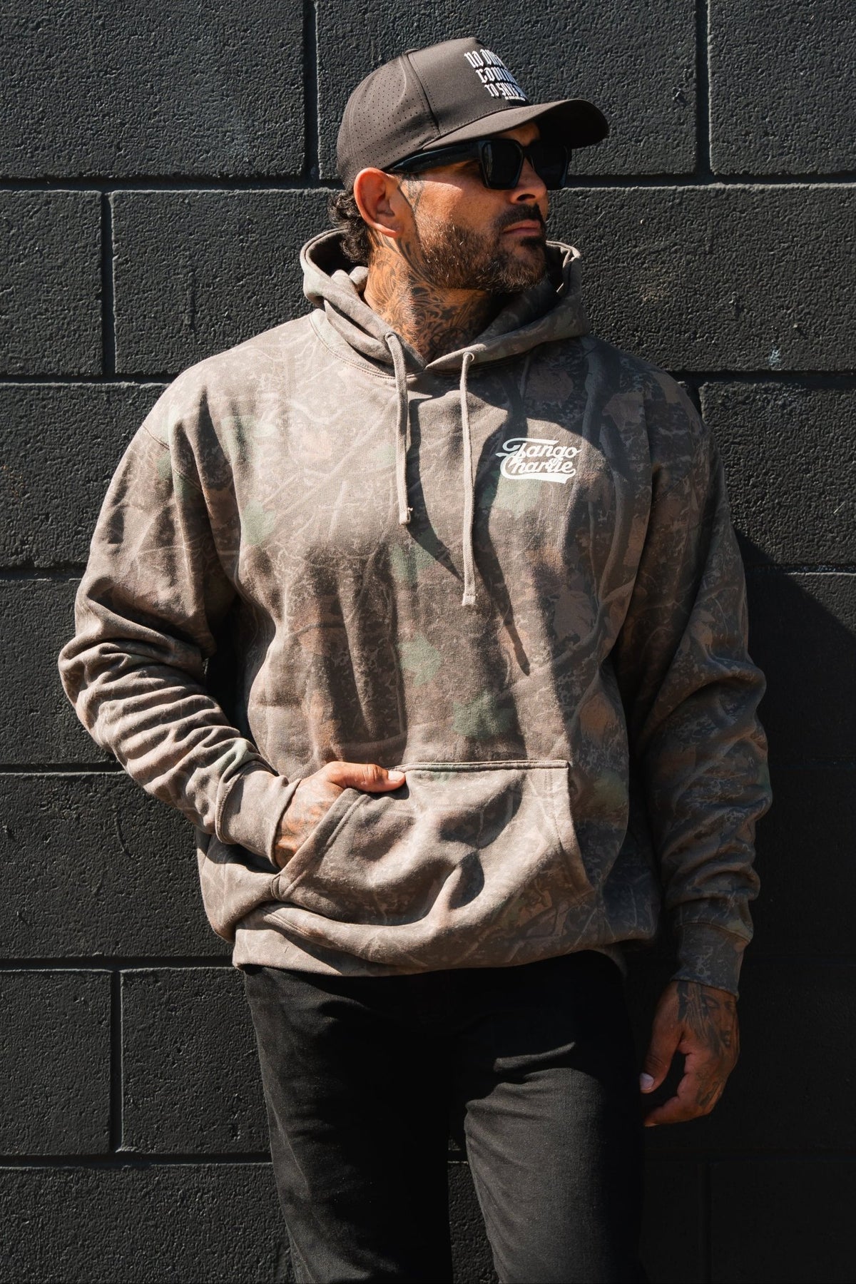 Lift Heavy. Trust God. Darkwood Camo Hoodie - My Love for Fitness