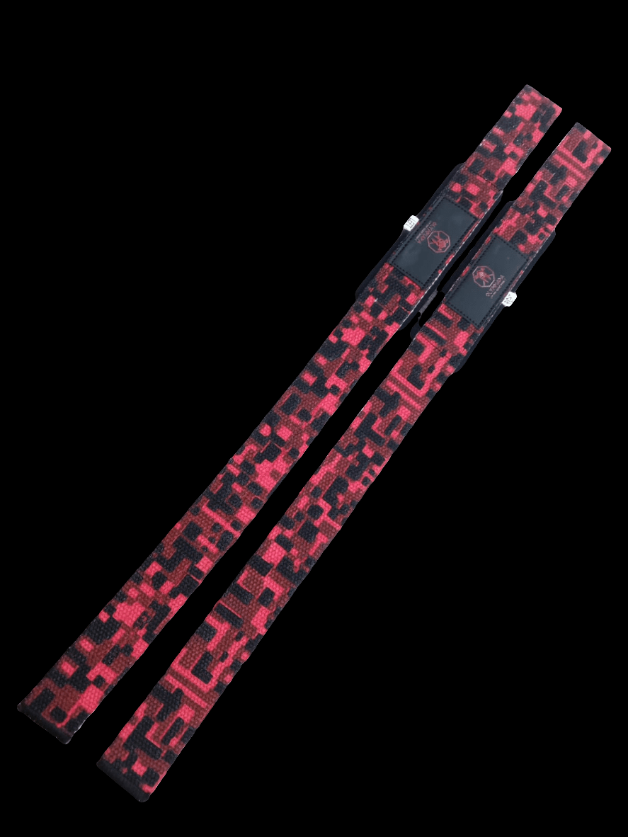 Lifting Straps - Red Digital Camo - My Love for Fitness