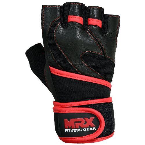 MRX Weight Lifting Leather Gloves with Wrist Strap - My Love for Fitness