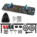 Multifunctional Push Up Board Home Strength Training Equipment With 15 Fitness Accessories Pilates Bar Resistance Band Roller Wheel Full Body Workout - My Love for Fitness