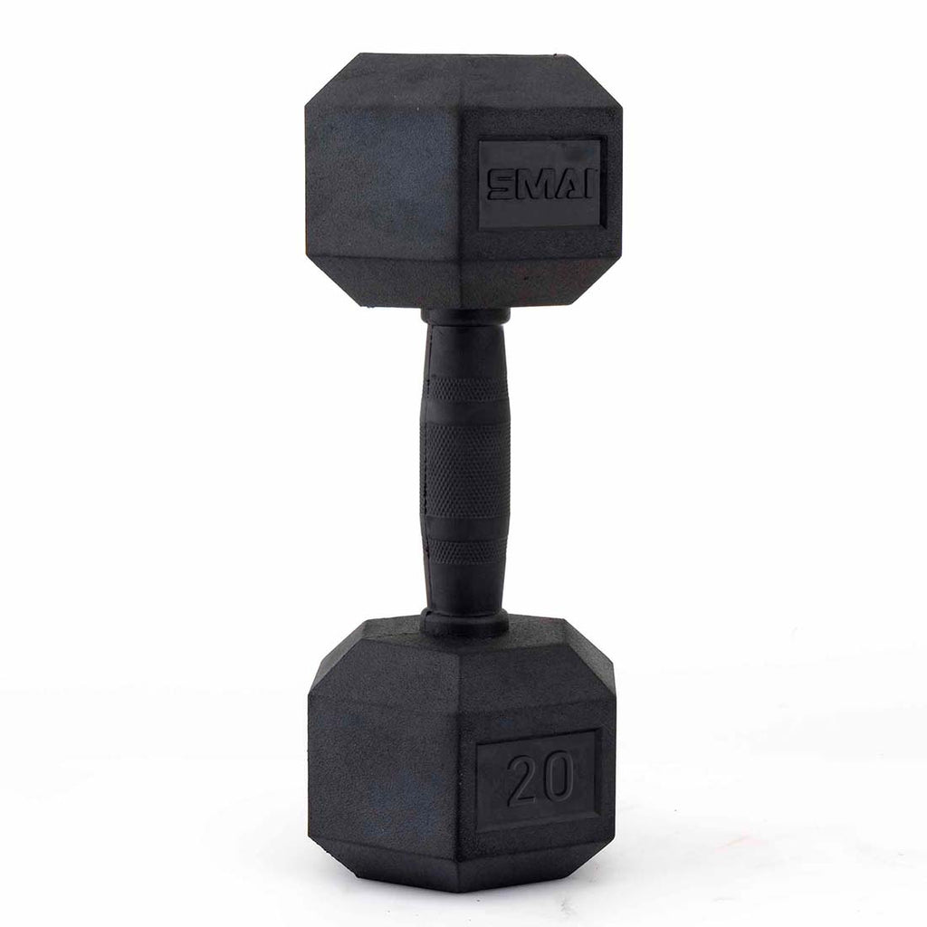 Rubber Hex Dumbbells (Pair) - My Love for Fitness
