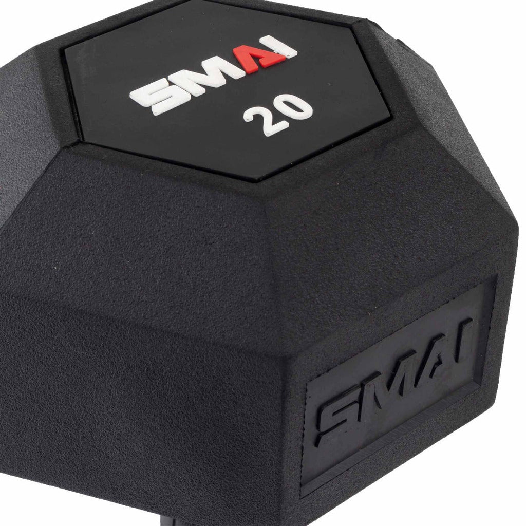Rubber Hex Dumbbells (Pair) - My Love for Fitness