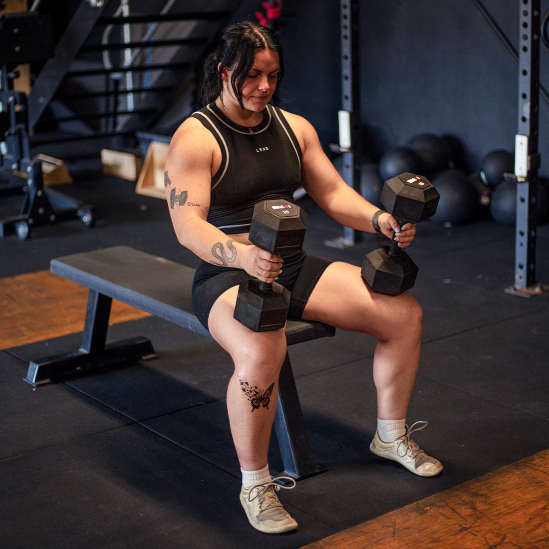 Rubber Hex Dumbbells (Pair) - My Love for Fitness