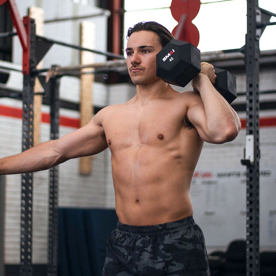 Rubber Hex Dumbbells (Pair) - My Love for Fitness