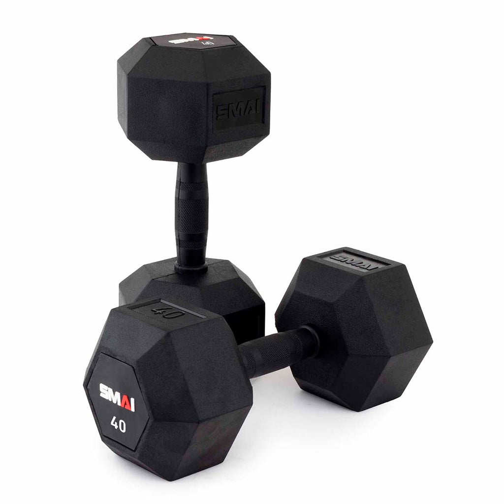 Rubber Hex Dumbbells (Pair) - My Love for Fitness