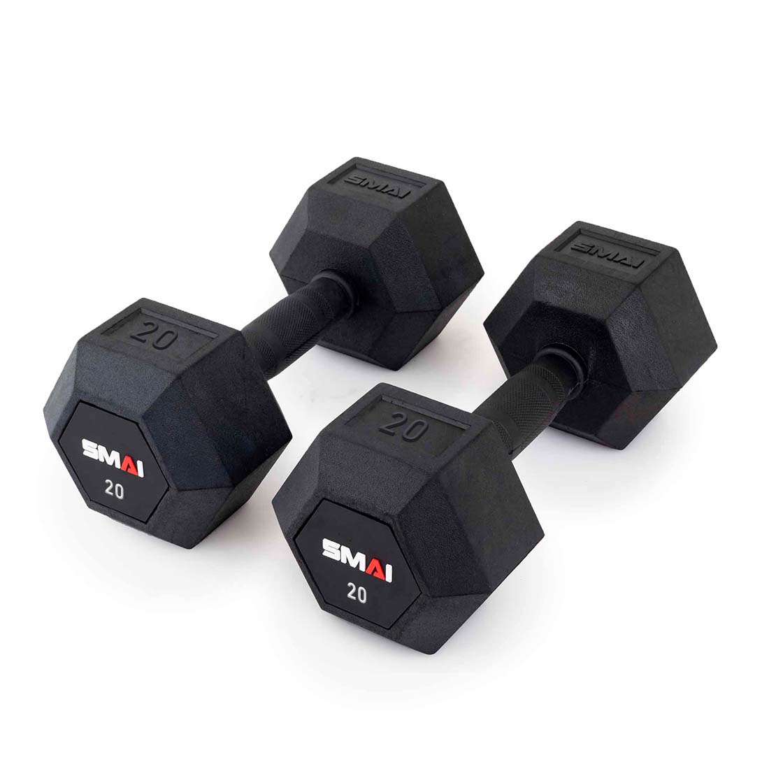 Rubber Hex Dumbbells (Pair) - My Love for Fitness