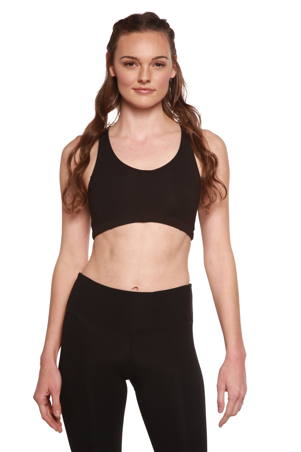 Spun Bamboo Padded Sports Bra – Black - My Love for Fitness