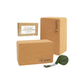 Sustainable Large Cork Yoga Blocks & Strap Set - My Love for Fitness