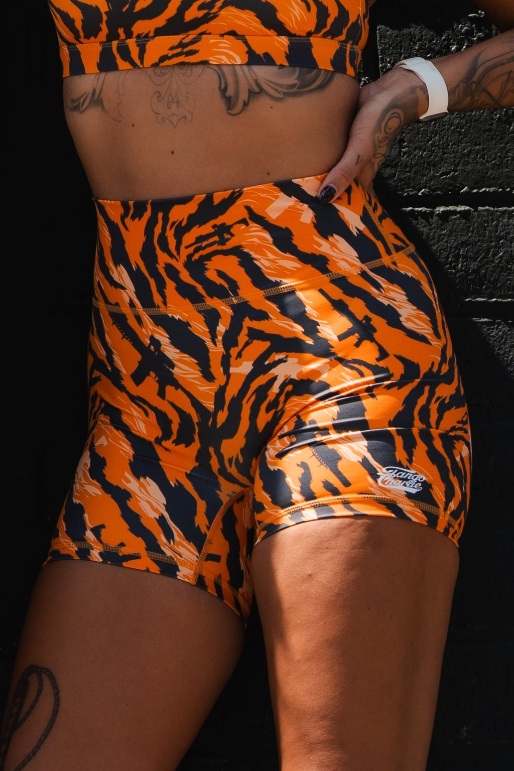 Tiger Snipe High-Waisted Women’s Training Shorts - My Love for Fitness