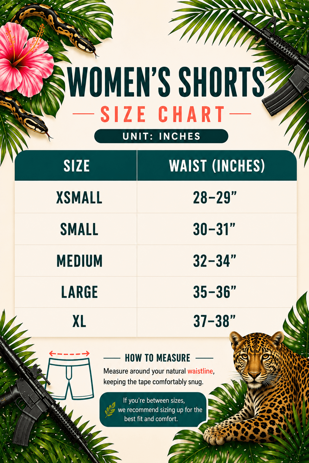 Tiger Snipe High-Waisted Women’s Training Shorts - My Love for Fitness