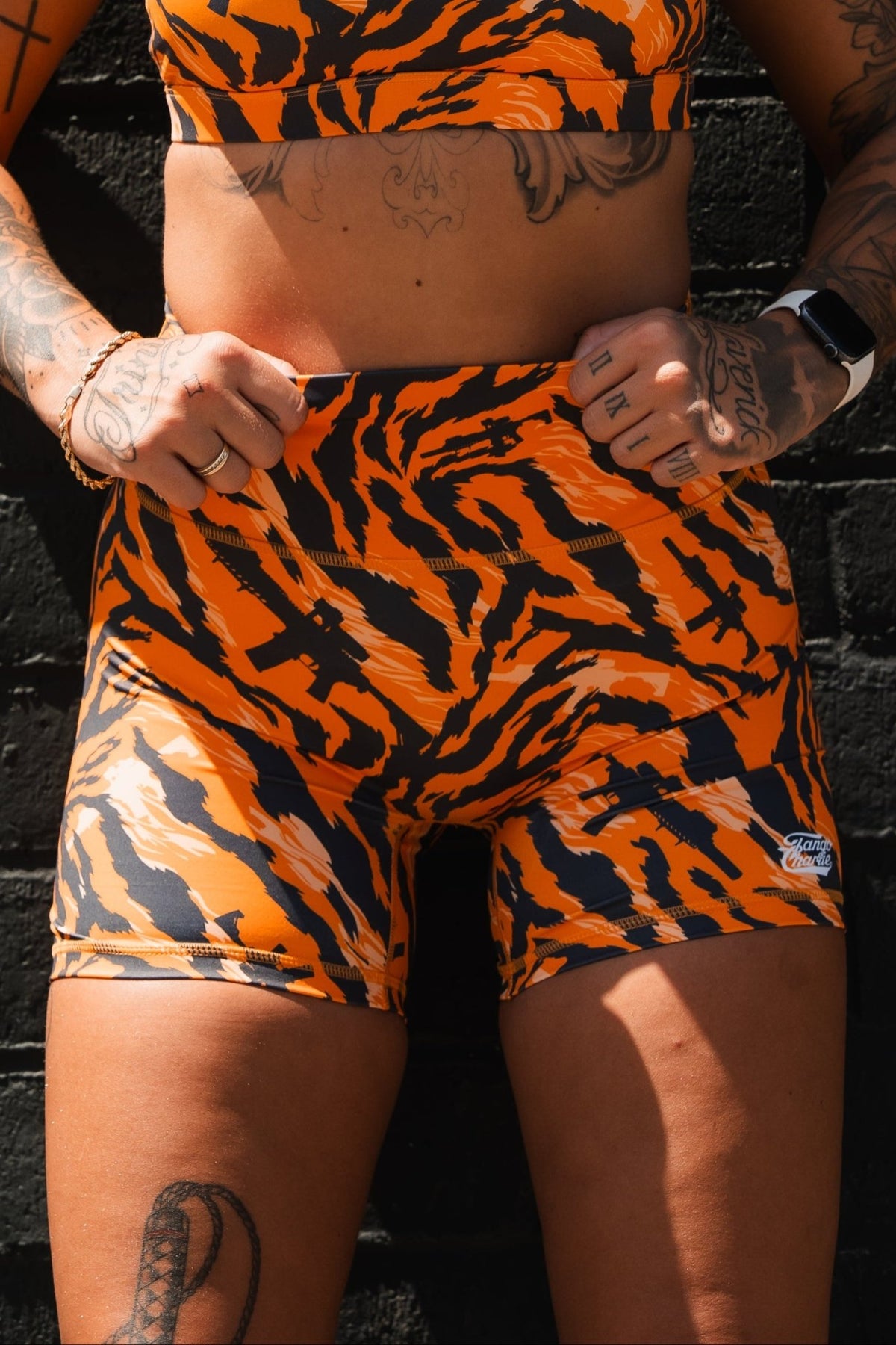 Tiger Snipe High-Waisted Women’s Training Shorts - My Love for Fitness