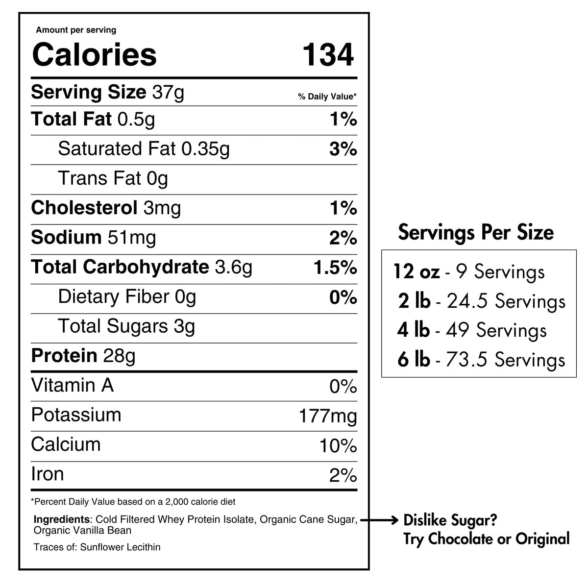Whey Protein Isolate with Organic Vanilla - My Love for Fitness