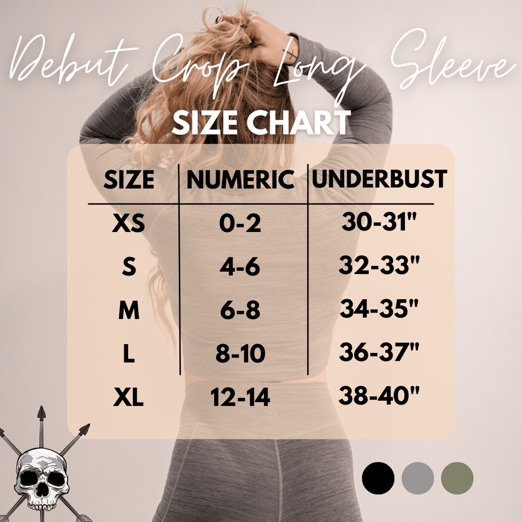 WOMEN'S | DEBUT CROP LONG SLEEVE : BLACK - My Love for Fitness