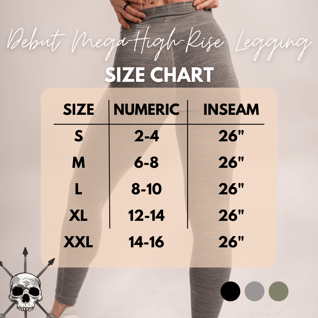 WOMEN'S | DEBUT MEGA-HIGH-RISE LEGGING : GRAY - My Love for Fitness