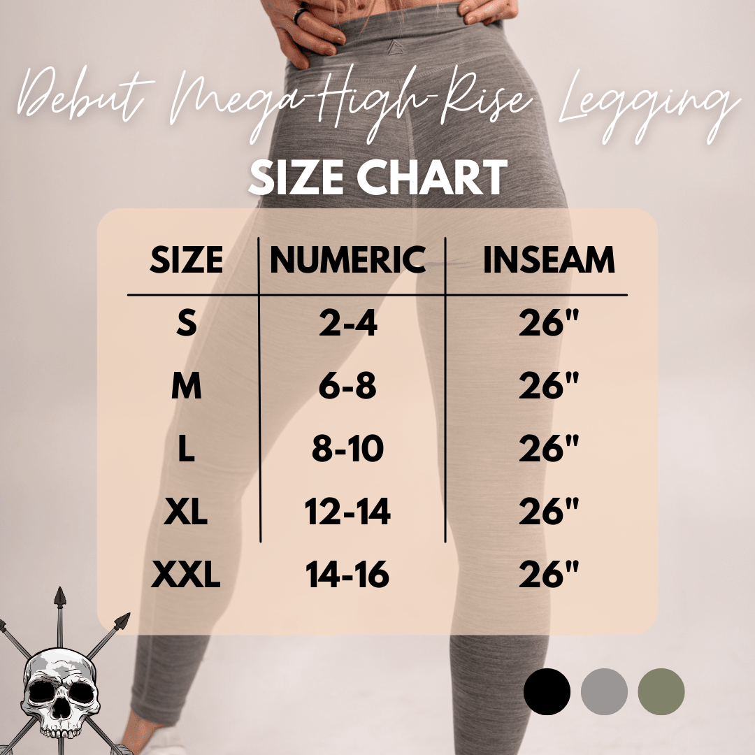 WOMEN'S | DEBUT MEGA-HIGH-RISE LEGGING : GRAY - My Love for Fitness